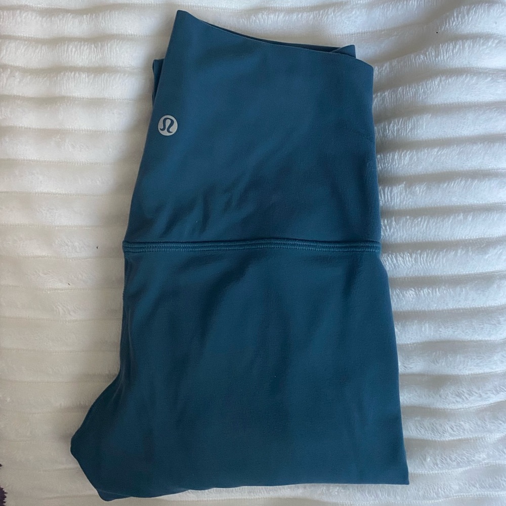 Turquoise Lululemon Align Leggings 28”